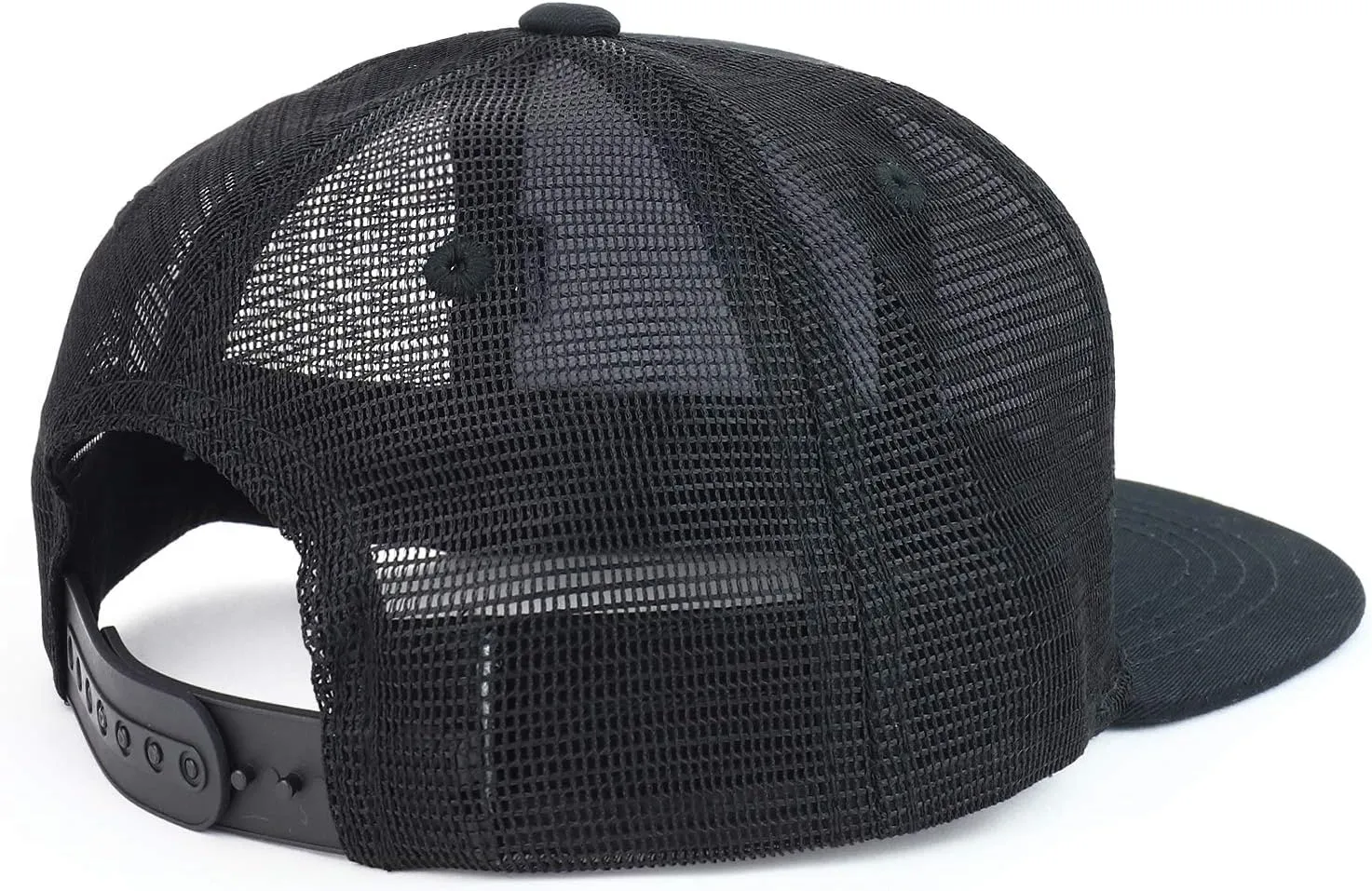 Youth Stylish Flat Bill Structured Mesh Back Snapback Trucker Cap