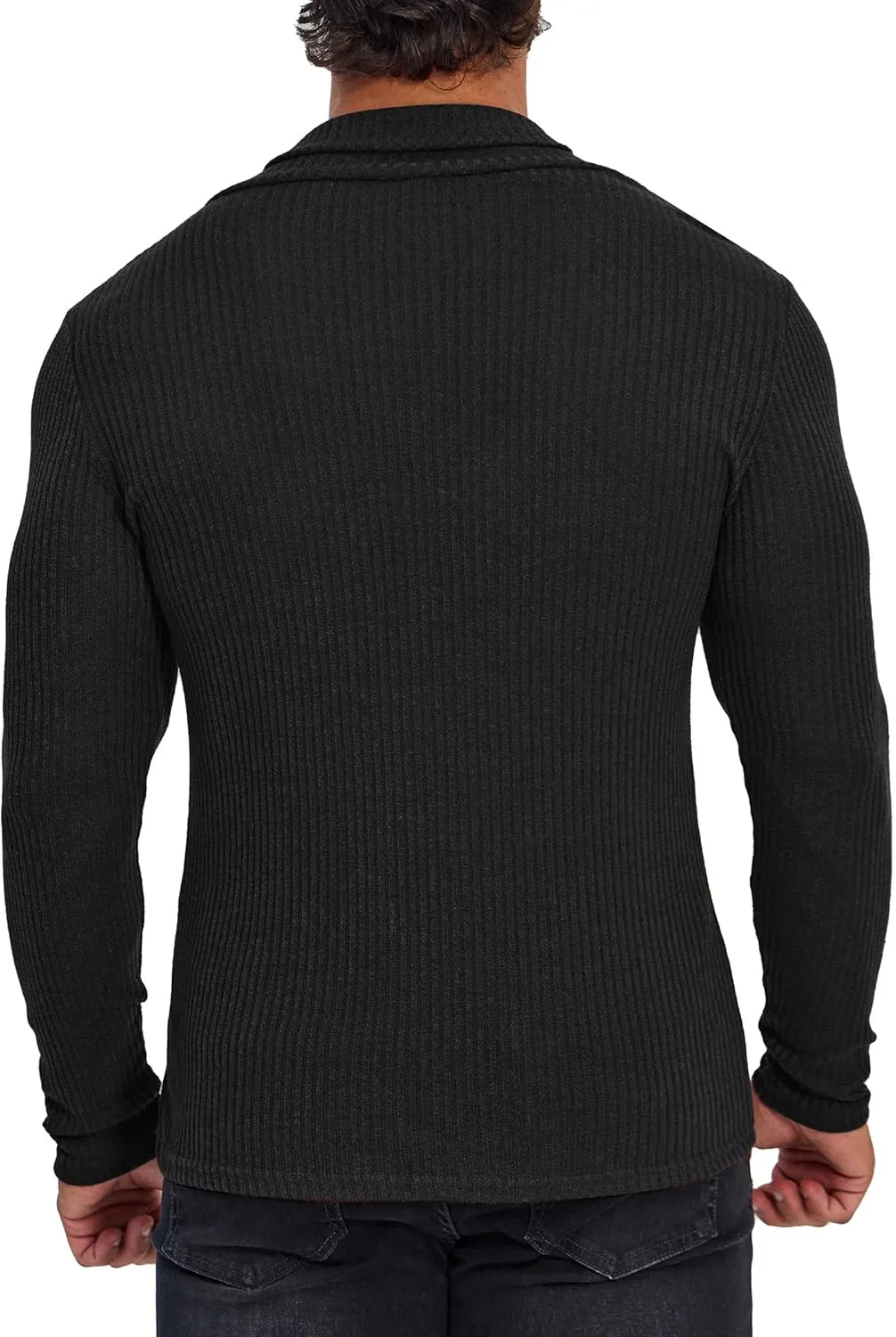 ZAFUL Men's Mock Turtleneck Shirts Long Sleeve Lightweight Turtle Neck Undershirt Tops Pullover Ribbed Base Layer T Shirts