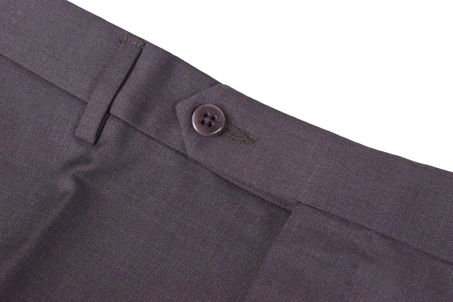 Zanella Devon Luxury Wool Men Trousers - Modern Fit Flat Front Solid Dress Pants