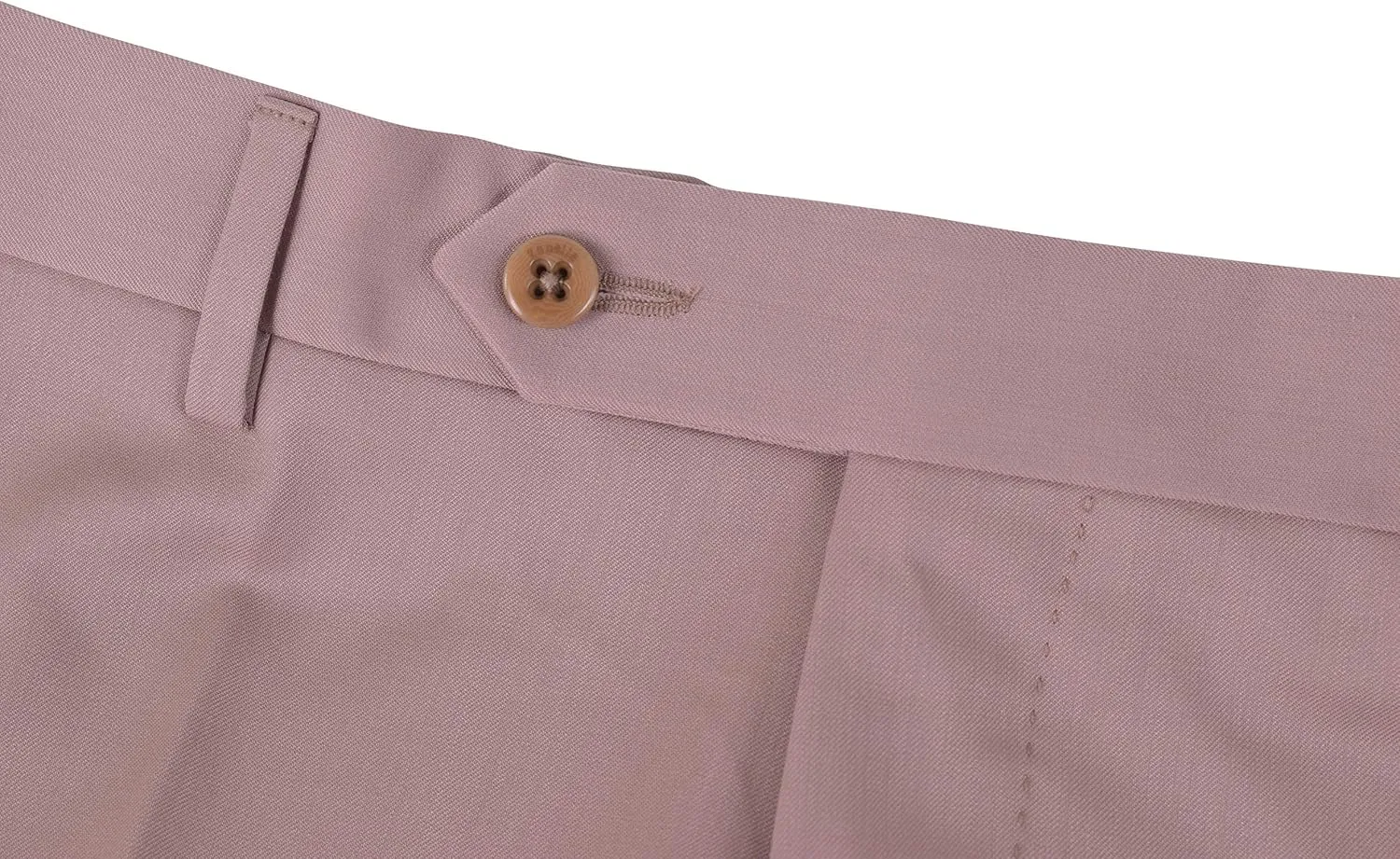 Zanella Devon Luxury Wool Men Trousers - Modern Fit Flat Front Solid Dress Pants