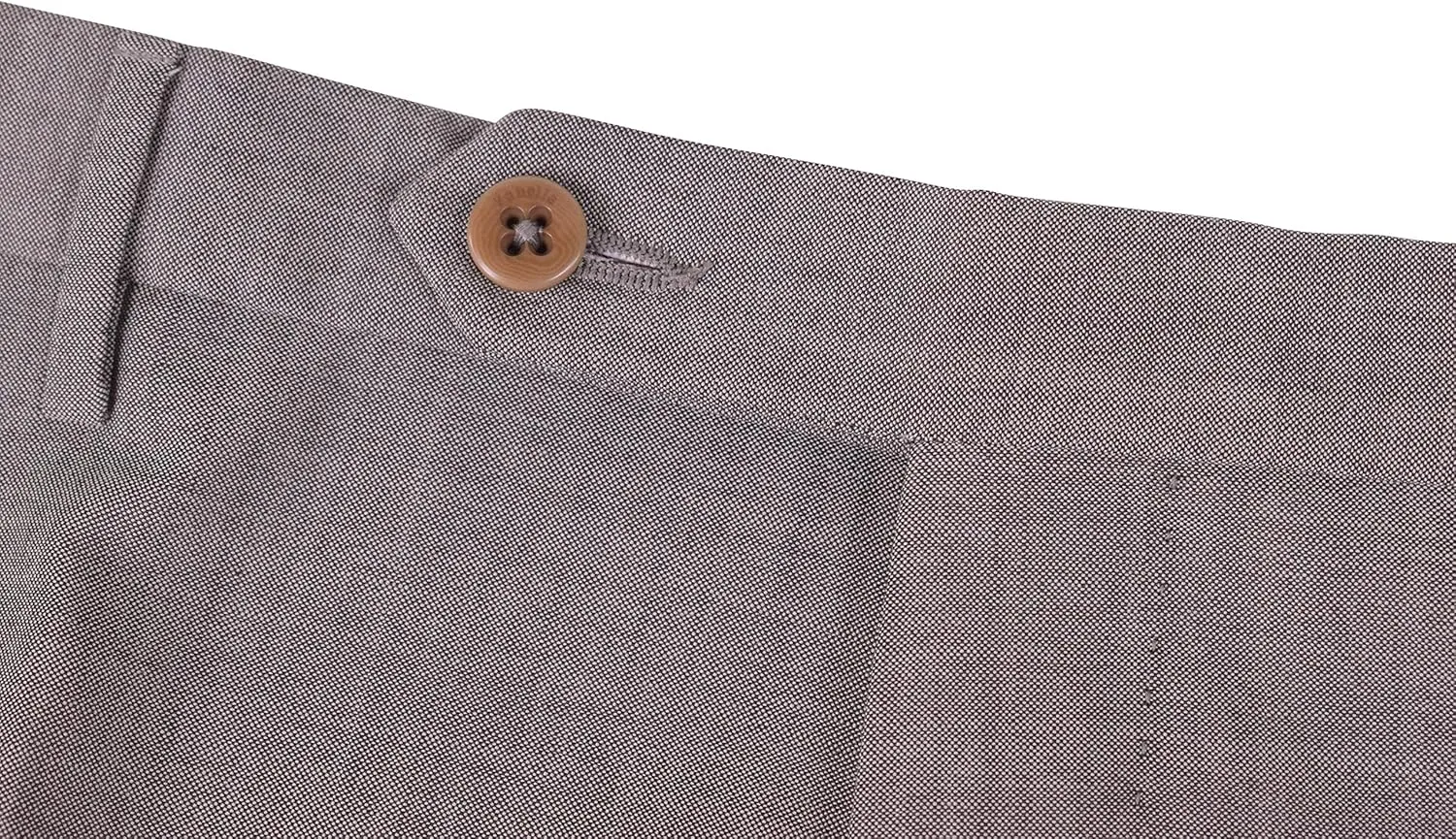 Zanella Parker Luxury Wool Men Trousers - Modern Fit Flat Front Dress Pants