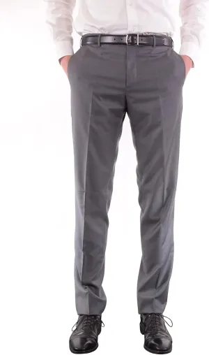 Zanella Platinum Parker Tasmanian Super 150's Wool Men Trousers - Modern Fit Flat Front Dress Pants