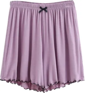 ZDRZK Womens Shorts Dressy Casual Elastic Waist Loose Lightweight Shorts Knee Length Quick Dry Moisture Wicking Shorts